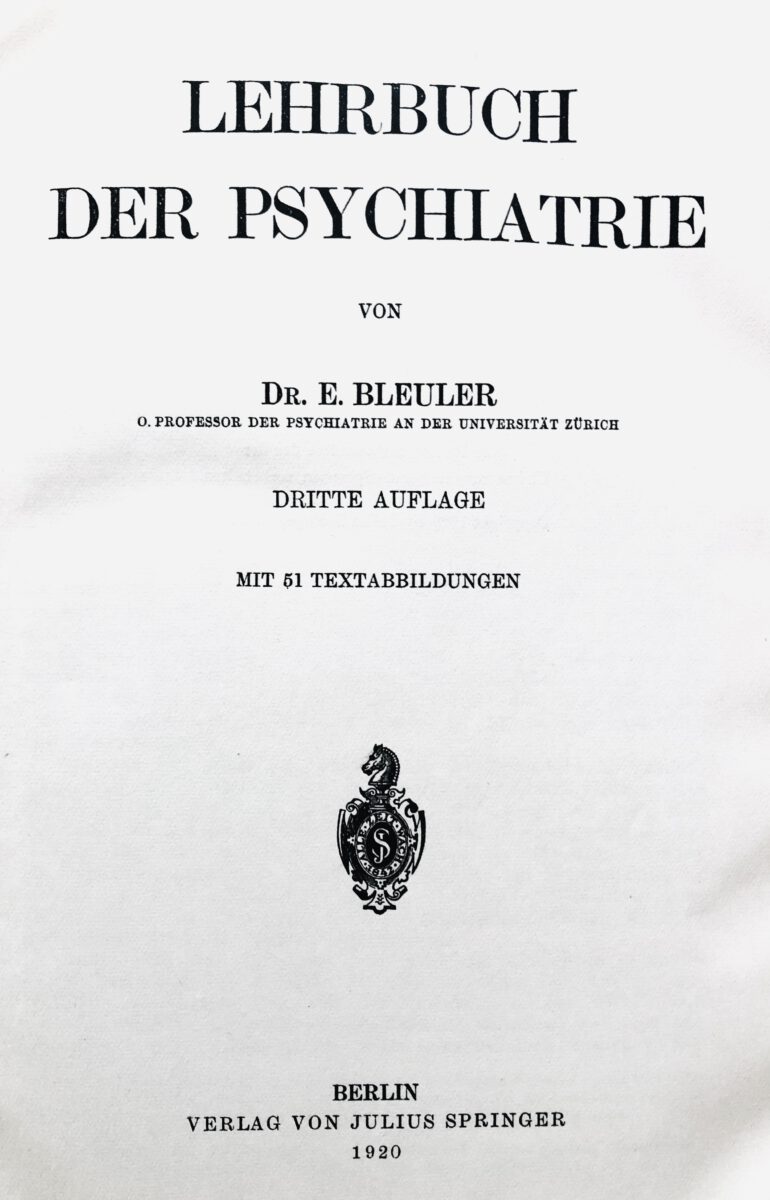 Lehrbuch der Psychiatrie