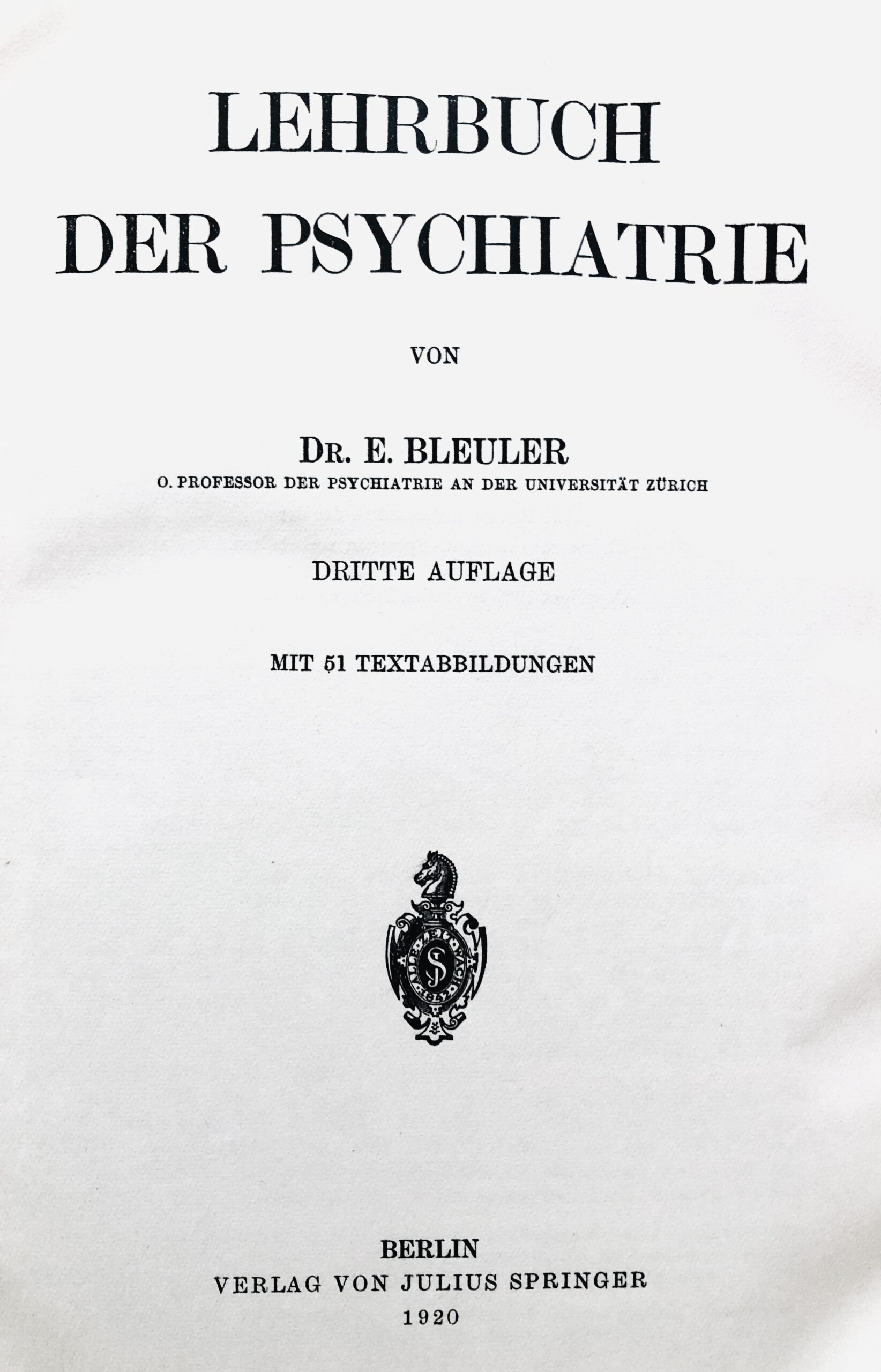 Lehrbuch der Psychiatrie